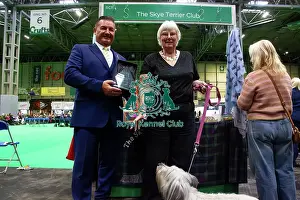 Winners Prints: Best breed club stand, Terrier group, The Skye Terrier Club Winners