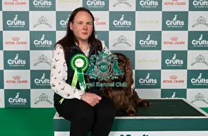 Spaniel Sussex Prints: Cathrine Mercer from Louth, Lincolnshire with Brody