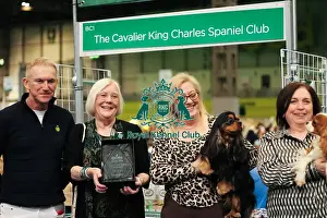 Cavalier King Charles Spaniel, best breed club stands, group photo, BC1, cavalier King Charles club
