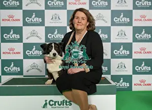 Crufts 2026 Best Of Breed Prints: Cerys Davies from Wales, with Barney