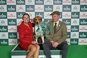 Crufts 2026 Best Of Breed Prints: Danny Carroll and Claire Milward from Derbyshire
