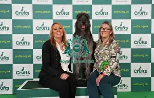 Deerhound Prints: Dena Abbott and Nicola Bailey from Leicestershire with Pearl