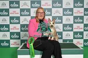 Crufts 2026 Best Of Breed Prints: Diana Curtis from Suffolk, with Noodle