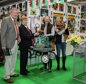 Discover Dogs Best Booth : Terrier Group awarded to Welsh Terrier Club Judges