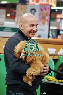 Toy Poodle Prints: Dog in owners arms