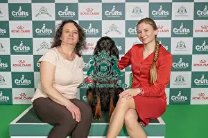 Gordon Setter Prints: Eliska Koulinova from Austria, with Fifi