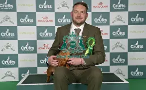 Dachshund Smooth Haired Prints: Gary Carroll, from Liverpool, with Mandy