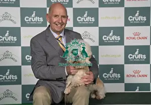 Dandie Dinmont Terrier Prints: Geoff Corish, from Somerset, with Sunny