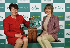 Terrier Prints: Joanne Vickers and Natalia Avveduti from Italy with Boris