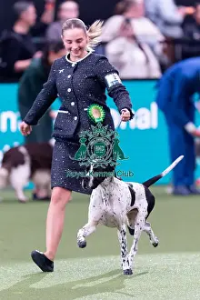 Joe Cartledge Memorial International Junior Handling Competition Winner Julie Eriksen with Arthur