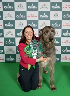 Irish Wolfhound Prints: Laura Barclay, from Salisbury, with Murphy