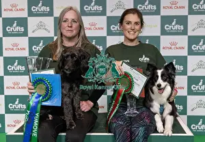 Second Place Prints: Laura Chapman with Leebardream come true a Poodle Cross a Working Cocker who today won the Agility Championship Medium