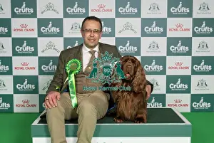 Crufts 2026 Best Of Breed Prints: Lee Bradbury from Telford, with Gizmo