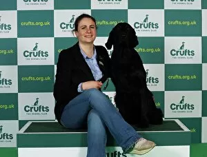 Official photos from Crufts 2023: Ludovica Soresina from Italy with Chilkoot, a Retriever Flat Coated