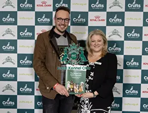 Jannine Edgar Prints: MP Adam Dance pictured with Jannine Edgar CEO Kennel Club today (Saturday 08/03/25)