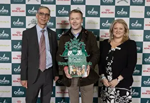 Jannine Edgar Prints: MP Bradley Thomas pictured with Jannine Edgar CEO Kennel Club & Kennel Club Director Ian Seath today (Saturday 08/03/25)