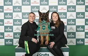 German Shepherd Dog Prints: Nathalie de Paule and Axelle Trentenacre from Paris