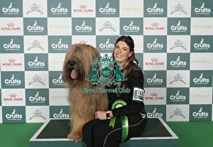Briard Prints: Nikki Rual-Keogh from Cardiff, Wales with Wolfie