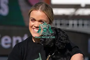 Paralympian Ellie Simmonds with Cocker Spaniel puppy Kipling at the launch of Crufts 2025