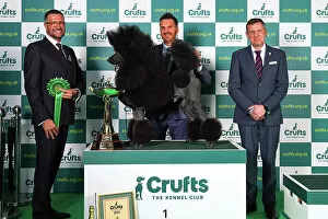 Official photos from Crufts 2023: Philip Langdon from Bristol with Jake, a Philip Langdon, who won the coveted title of Best in Show