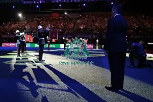 Picture shows Royal Marines Band as they open the Best in Show final today (Sunday 08