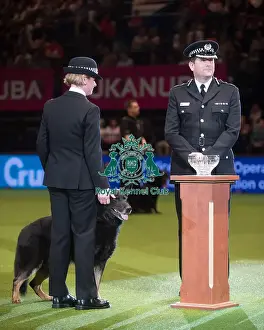 Crufts 2015 Prints: Presentation of the Police Dog Team Operational and Humanitarian Action of the Year Award