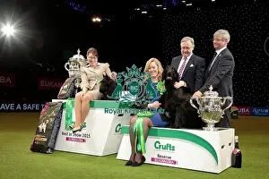 Best In Show Prints: Rebecca Cross from Geithsburg, PA, USA with Kanopa a Scottish Terrier, which won