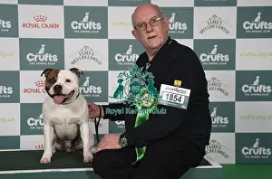 Staffordshire Bull Terrier Prints: Steve Halifax, from Doncaster, with Rio