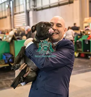 Terrier and handler