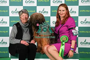 Briard Prints: Toni Wescott-Smith and Pat Hartwell from Wokingham with Maisie