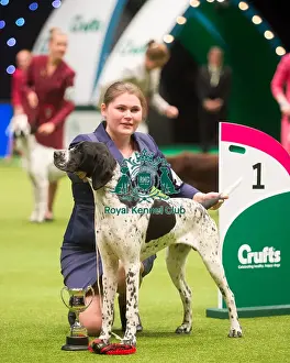Crufts 2015 Prints: Winner of International Junior Handling Dasha Moiseeva from Belarus
