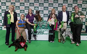 Kennel Club Hero Dog Award Prints: Winner of the Kennel Club Hero Dog Award Mandy Chapman with Baloo pictured with Ellie Immonds & Jo Hamilton pictured