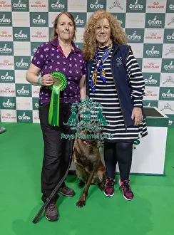 Kennel Club Hero Dog Award Prints: Winner of the Kennel Club Hero Dog Award Mandy Chapman with Baloo pictured with Lady Bathurst (Sunday 09)