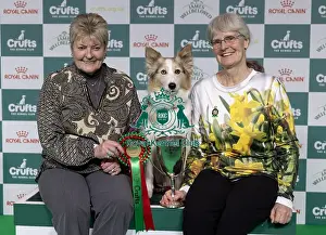 Obedience Championship Prints: Winner of the Obedience Championship Mary Ray with Ouch Sarcam Sings The Blues