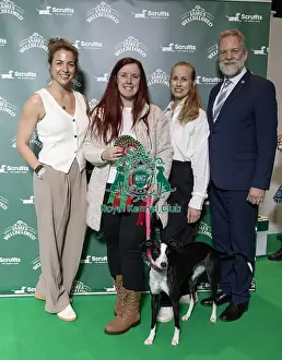 Scruffts Prints: Winner of Scruffts 2025 Bex Hall with Lola and Judge Gemma Atkinson (Saturday 08/03/25)